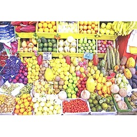 Produce Stand Lima Peru 650 Piece Puzzle