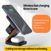 3-in-1 Foldable Wireless Charging Station for Phone, Watch and Earphones,