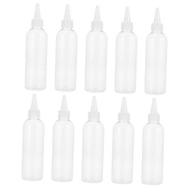 LALAFINA 10pcs Plastic Bottle Multipurpose Squeeze Bottles for Travel Hairdressing Tool Cosmetics Applicator Portable and Refillable
