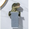 FUYU 3D Dinosaur Holding Roll of Toilet Tissue Wall Mounted