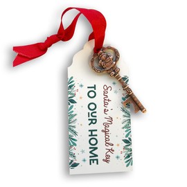 Santa Key for Kids, Rustic Christmas Key, Santa's Magic Key, Perfect Holiday Tradition, Ideal for Children's Christmas Eve | Santa's Magic Door for homes without a chimney
