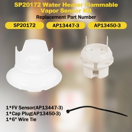 SP20172 Flammable Vapor Sensor Kit Replacement for Rheem, Ruud, Richmond FVIR Water Heaters – Corrosion-Resistant, High-Temperature Safety Upgrade