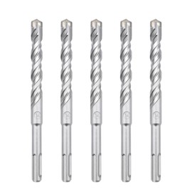 hsawbit 5PCS Masonry Drill Bits Set with SDS Plus Shank, 14mm x 160mm Hammer Drill Masonry Drills Tungsten Carbide Tip for Concrete, Brick, Cement Walls, Stone