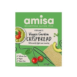 Amisa Organic Crispbread Veggie Garden Gluten Free, 100g
