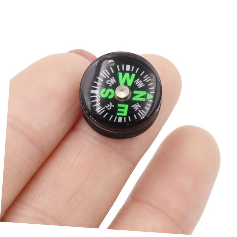 SUPVOX Mini Pocket Compass 15mm Miniature Liquid Compass for Outdoor