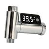 LED Display Water Shower Thermometer Rotatable Screen Waterproof Easy to