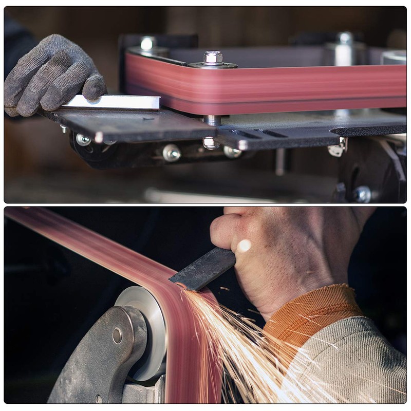 uxcell 4-Inch x 24-Inch Aluminum Oxide Sanding Belt 36 Grits