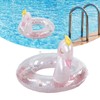 Inflatable Swimming Ring with Sequins Thickened PVC Kids Pool Float
