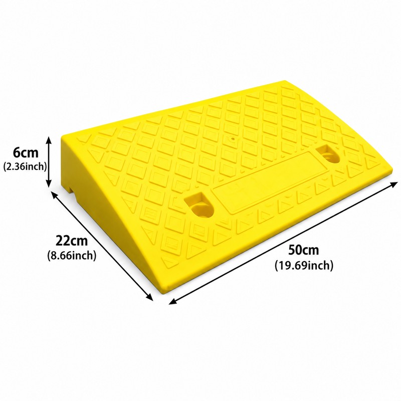 Threshold Ramp for Smooth Access – Non-Slip Plastic Transition Ramp