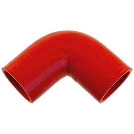 Pegasus E90.57-RED, Red Silicone Hose, 2 1/4" ID 90 degree 4" Legs (no logo)