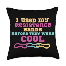 Funny Resistance Loop Bands Design For Women Throw Pillow