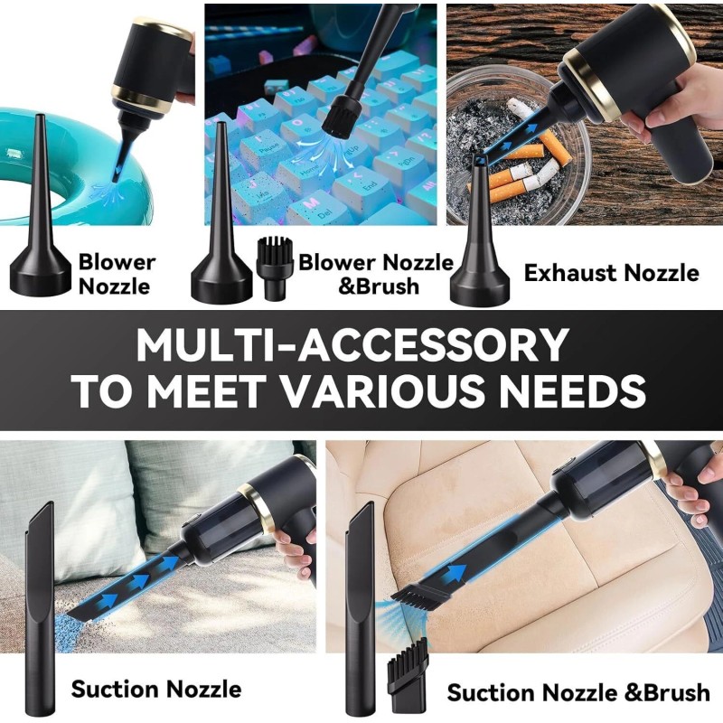 Mini 9 in 1 Vacuum Cleaner & Air Blower Cordless