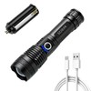 SZJIEIFR LED 18650 Flashlight Tactical Flashlights Rechargeable LED Flashlight, 5