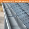 14-Pack 5 Inch Quick Screw Gutter Hangers for 5" K-Style