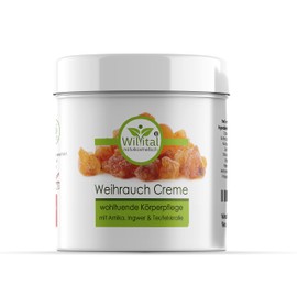Wilvital Frankincense Cream 200 ml with Arnica and Devil's Claw - Soothing Body Care with 100% Natural Frankincense and Ginger Extract