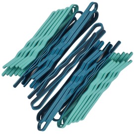 Topkids Accessories 24pc Bright Coloured Kirby Grip, Hair Clip, Bobby Pins, Simple Clips For Everyday Use, For Women & Men, Girls & Boys, Unisex Hair Pins (Black & White)