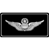 U.S. Army Master Aviator Black Photo License Plate