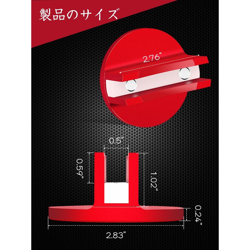 Largoods Magnetic Jack Pad, Aluminum Pinch Welding Jack Adapter Slotted