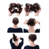 CAISHA by PRETTYSHOP XXL Large Scrunchy Braided Updo Slightly Wavy