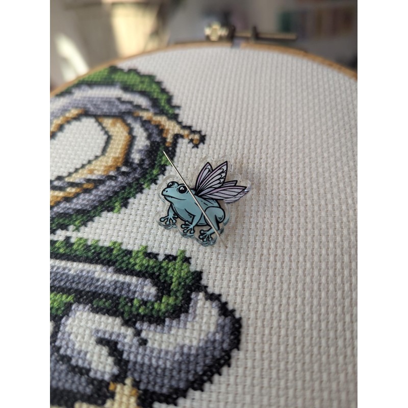Fairy Frog Acrylic Magnetic Needle Minder