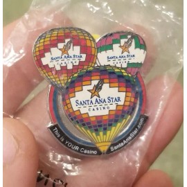 NIP SANTA ANA STAR CASINO~LAPEL HAT PIN~SOUVENIR~N