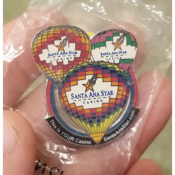 NIP SANTA ANA STAR CASINO~LAPEL HAT PIN~SOUVENIR~N