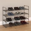 Home-Complete Shoe Rack with 4 Shelves – Four Tiers for