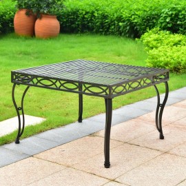 International Caravan Segovia Iron 30-Inch Square Coffee Table