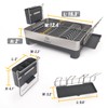 Genteen Dish Drying Rack, Stainless Steel Dish Rack with Drainboard