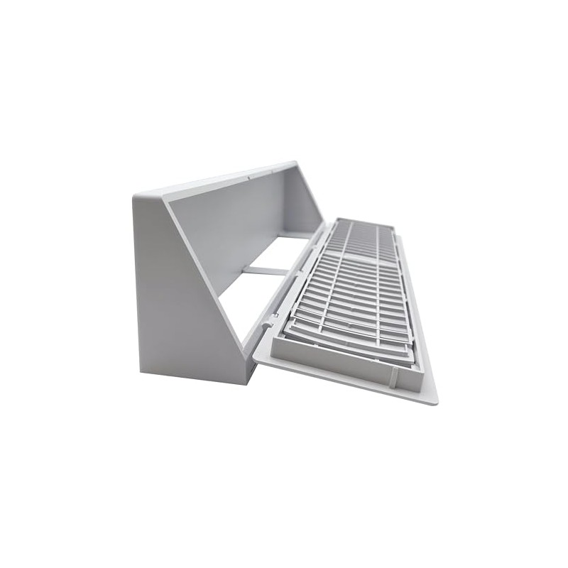 Plastic Baseboard Register (18", White)