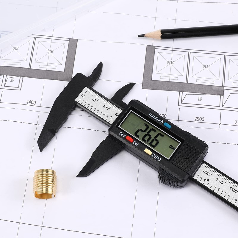 Simhevn Electronic Digital Calipers, inch and Millimeter Conversion,LCD Screen displays