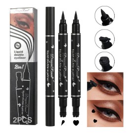 2pcs Dual Tattoo Liquid Delineador De Ojos De Larga Duración