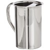 Ibili Wasserkrug gerade 2 l aus Edelstahl, silber, 7 x