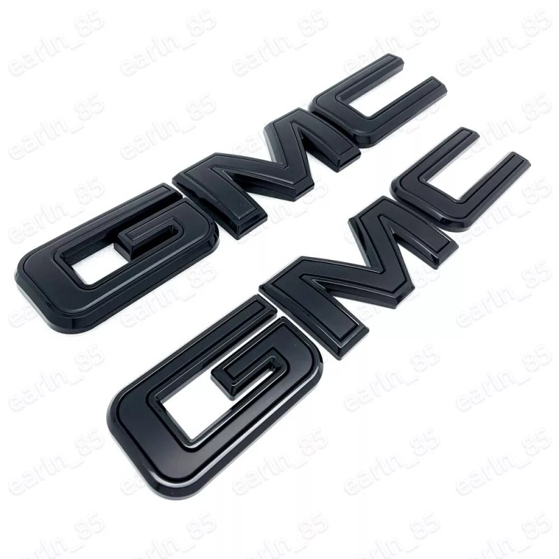 GMC NEW Front & Rear Emblem Black kit For 2019