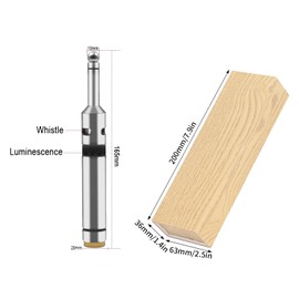 Photoelectric Edge Finder, Stainless Steel Electronic Edge Finder Non Magnetic Centering Rod Edge Finder Detector Machinist for Milling Machines, End Beds