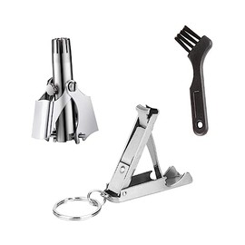 Nose Hair Remover Scissors Set Chic Trimmer for Men Nose Hair Scissors Practical Grooming Tool Compact Travel Clipper