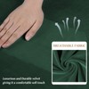 WEERRW 4 Pieces Velvet High Stretch Couch Covers for 3