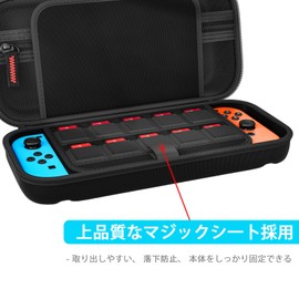 Switch/Switch oled Case, Switch Case, Protective Cover, Storage Bag, Dustproof, Dirt-Proof, Shockproof, Nylon Material, Full Protection, Deodorizing, Large Capacity, 20 Game Cards, Travel, Carrying Set, Small Items, Convenient to Carry