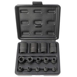 External Torx Plus Socket Set 6 Point EP Socket EP4, EP5, EP6, EP7, EP8, EP10, EP11, EP12, EP14, EP16, EP18, EP20, EP22, EP24 with 1/2'' 3/8'' 1/4'' Dr E-Torx Plus Socket 14pc