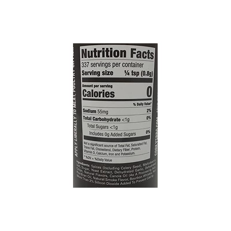 Corky's Ribs and BBQ Grip N Rub It Bourbon Seasoning