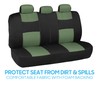BDK PolyPro Car Seat Covers Full Set in Green on