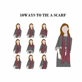 Gypsie Blu Women Paisley Scarf Metallic Acrylic Scarves for Ladies Girls Fashion Wrap Shawl