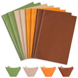FYSUIMU 60 Sheets Fall Tissue Papers Maroon Orange White Sage Green Wrapping Paper Decorative DIY Craft Paper for Autumn Birthday Baby Shower, 14 x 20 Inch