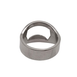 10pcs Set Silver Color Stainless Steel Beer Ring Bottle Opener with 4 Mixing Sizes: Size8, Size10, Size12, Size14