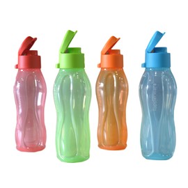 Tupperware Aquasafe Fliptop Bottle (310Ml), Set of 4