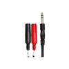 Hosa YPP-117 1/4 Inch TRS to Dual 1/4 Inch TSF