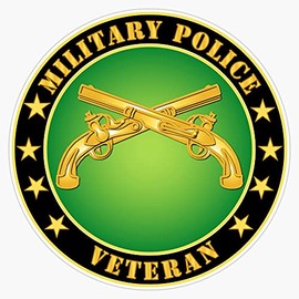 HOF Trading Army - Military Police Veteran Vinyl Sticker Waterproof Decal Laptop Wall Window Bumper Sticker 5"