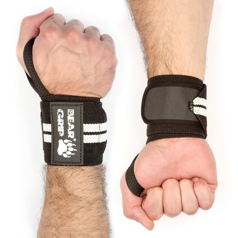 BEAR GRIP - Weight lifting wrist support wraps (Sold in