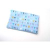 Blue Heart Fabric Travel Tissue Holder Pocket Size