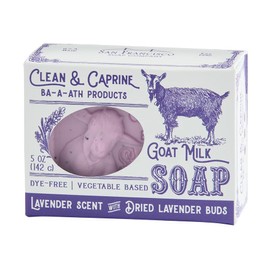 San Francisco Soap Company Clean & Caprine Goat Milk Soap Bar | Lavender |Dye-Free Bar Soap | Enriched with Nourishing Goat Milk | Unisex Fragrance | 5oz